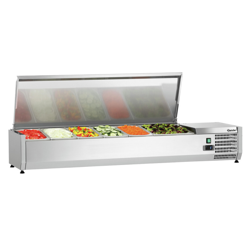 Saladette Refrigerada para Colocar Inox - 5 x GN 1/3 + 1 x GN 1/2