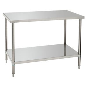 Mesa de Trabalho Inox com Prateleira Inferior - P 700 mm - L 1200 mm - Bartscher