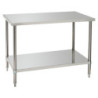 Mesa de Trabalho Inox com Prateleira Inferior - P 700 mm - L 1200 mm - Bartscher