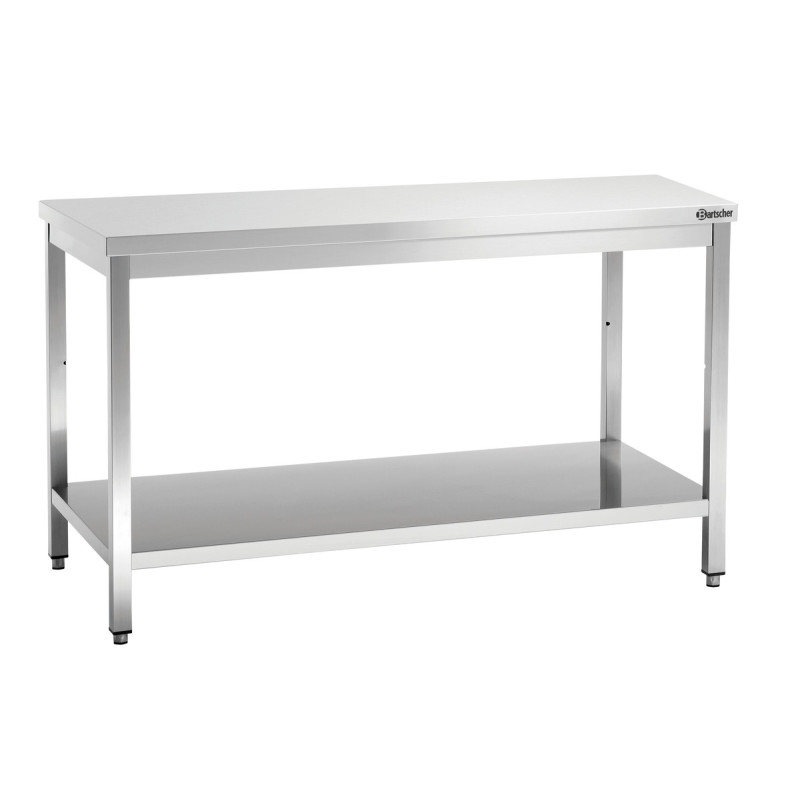 Mesa de Trabalho Inox com Prateleira Inferior - P 700 mm - L 1600 mm - Bartscher Mesa de Trabalho Inox com Prateleira Inferior - P 700 mm - L 1600 mm - Bartscher