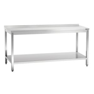 Mesa de Trabalho Inox com Prateleira Baixa - P 700 mm - L 1800 mm - Bartscher