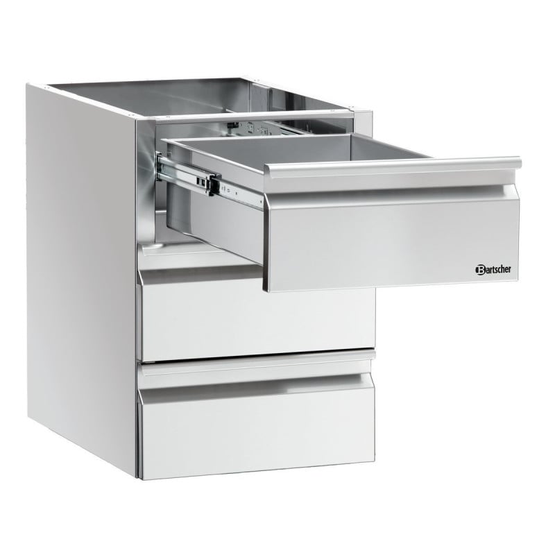 Colonne Gavetas 3 x GN 1/1 Mesa de Trabalho - Bartscher Colonne Gavetas 3 x GN 1/1 Mesa de Trabalho - Bartscher
