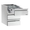 Column Drawers 3 x GN 1/1 Work Table - Bartscher