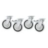 Wheels for Stainless Steel Low Furniture and Warming Cabinet - Set of 4 - Bartscher