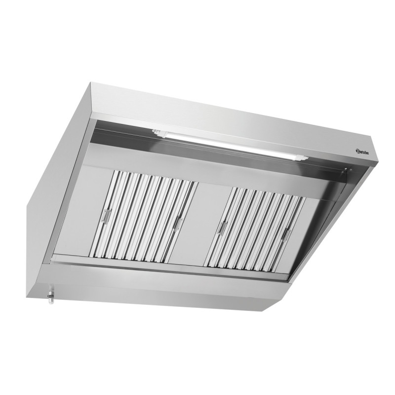 Exaustor de Parede com Motor e Iluminação - L 1400 x P 900 mm - Bartscher Exaustor de Parede com Motor e Iluminação - L 1400 x P 900 mm - Bartscher