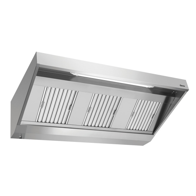 Exaustor de Parede com Motor e Iluminação - L 1800 x P 900 mm - Bartscher Exaustor de Parede com Motor e Iluminação - L 1800 x P 900 mm - Bartscher