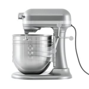Batedeira KitchenAid Prateada - 6,6 L - Bartscher