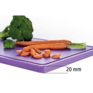 Plancha de Corte 530 x 325 mm - Violeta - 20 mm de Espessura - Bartscher