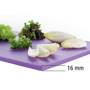 Plancha de Corte 600 x 400 mm - Violeta - 16 mm de Espessura - Bartscher