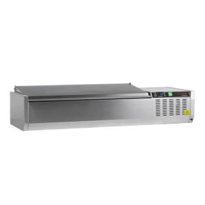 Saladette para Colocar Tampa Inox - Estática - 5 GN 1/4 - TEFCOLD