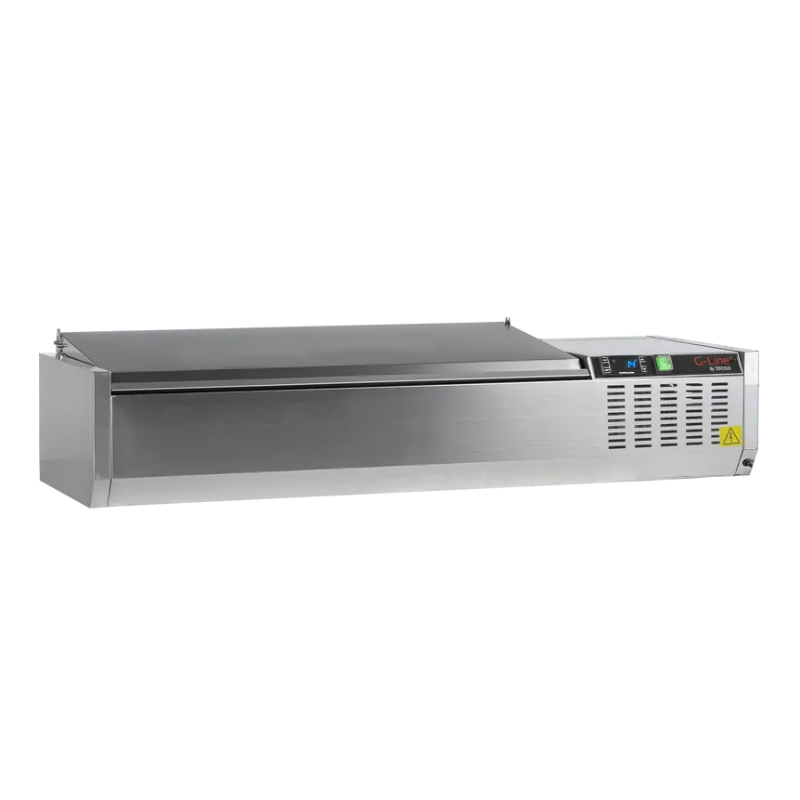 Saladette à Poser Couvercle Inox - Statique - 4 GN 1/3 - TEFCOLD Saladette à Poser Couvercle Inox - Statique - 4 GN 1/3 - TEFCOLD