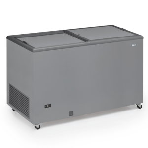 Congélateur Coffre Professionnel Inox et Couvercle Opaque - 400 L