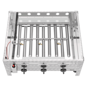 Grelhador Combinado a Gás - 3 Queimadores