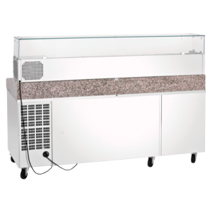 Móvel Refrigerado para Pizza com 2 Portas e 7 Gavetas