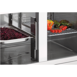 Saladette Refrigerada com 2 Portas - 2 x GN 1/1 e 3 x GN 1/6