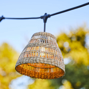 Guirlanda de Luz Conectável com Abajur de Erva Marinha 6 m - Tessa Light - Lumisky