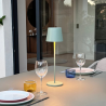 Luminária de Mesa Touch LED Kelly Olive com Bandeja de Carregamento - Conjunto de 6 - Lumisky