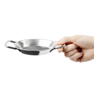 Mini Prato de Paella em Inox 120mm - Gastronoble