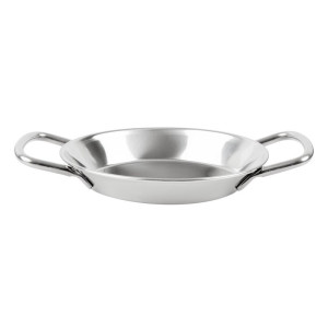 Mini Prato de Paella em Inox 150mm - Gastronoble