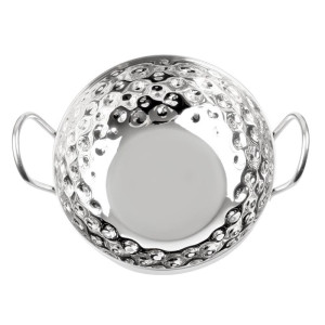 Plat Kadai Martelado em Inox Apresentação de Mesa 150 mm - Gastronoble