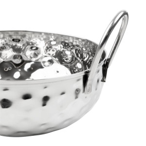 Plat Kadai Martelado em Inox Apresentação de Mesa 150 mm - Gastronoble