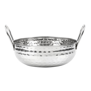 Plat Kadai Martelado em Inox Apresentação de Mesa 200 mm - Gastronoble