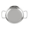 Plat em Inox Martelado Apresentação de Mesa 125mm - Gastronoble