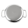 Plat em Inox Martelado Apresentação de Mesa 125mm - Gastronoble