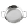 Prato em Inox Martelado Apresentação de Mesa 180mm - Gastronoble