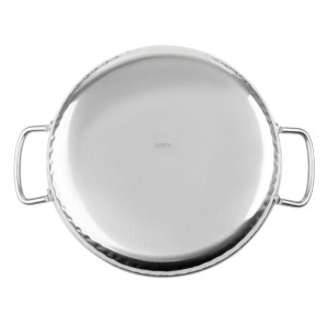 Prato em Inox Martelado Apresentação de Mesa 180mm - Gastronoble