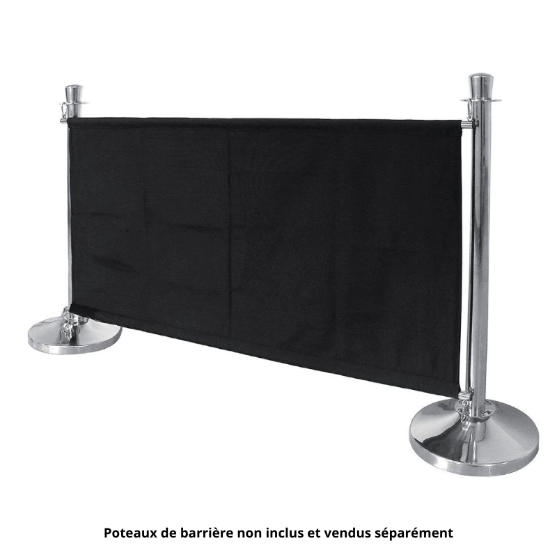 Barreira de Tecido Preto com Fixações - Bolero - Fourniresto Barreira de Tecido Preto com Fixações - Bolero - Fourniresto