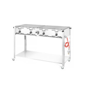 Barbecue a Gás Alta Capacidade Grill-Master Quattro - Marca HENDI