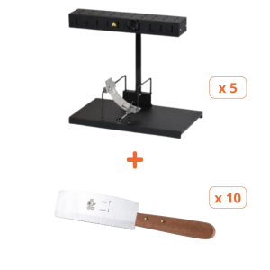 Pack Aparelhos para Raclette Alpage Basalte e Facas- Tellier