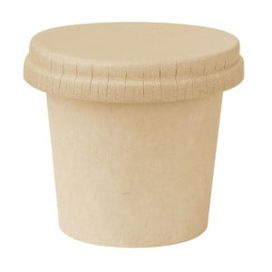 Tampas de Papel Fiesta Reciclável para Potes de Molho - Lote de 1000 - Gastronoble