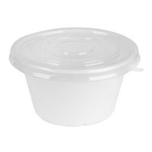 Tampas PET Fiesta Recicláveis para Tigelas de 400/500 ml - Conjunto de 50 - Gastronoble