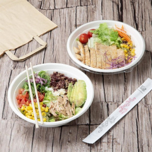 Tampas PET Fiesta Recicláveis para Poke Bowls 682 e 909 ml - Lote de 50 - Gastronoble