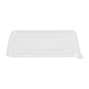 Tampas PET Fiesta Recicláveis para Bandejas de Bagaço - Lote de 100 - Gastronoble