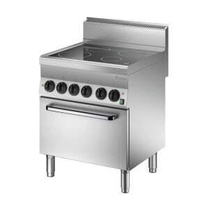 Four-zone radiant cooker with electric oven GN1/1 Series 650