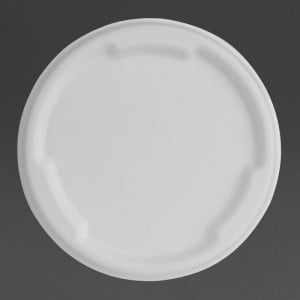 Fiesta Compostable Bagasse Lids for 400/500 ml Bowls - Pack of 50 - Gastronoble