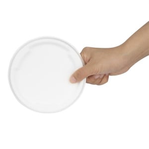 Tampas de Bagasse Fiesta Compostáveis para Tigelas de 400/500 ml - Lote de 50 - Gastronoble