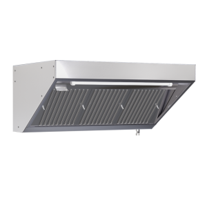 Hotte Snack 700 Led Sans Moteur Dynasteel - Comp. 1400 mm, Inox AISI304