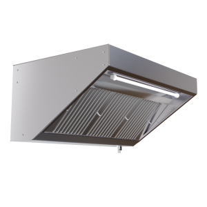 Hotte Snack 700 Led Sans Moteur Dynasteel - Comp. 1400 mm, Inox AISI304