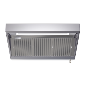 Hotte Snack 700 Led Sans Moteur Dynasteel - Comp. 1400 mm, Inox AISI304