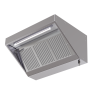 Hotte Snack 700 Led Sans Moteur Dynasteel - Comp. 1400 mm, Inox AISI304