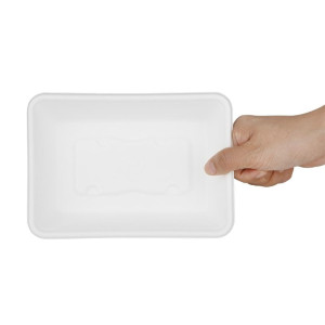 Barquetes Alimentares em Bagaço Fiesta Compostável 500ml - Lote de 100 - Gastronoble