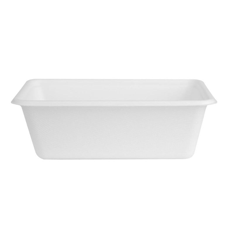 Barquetes Alimentares em Bagaço Fiesta Compostável 800ml - Lote de 100 - Fiesta Green