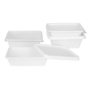 Barquetes Alimentares em Bagaço Fiesta Compostável 800ml - Lote de 100 - Fiesta Green