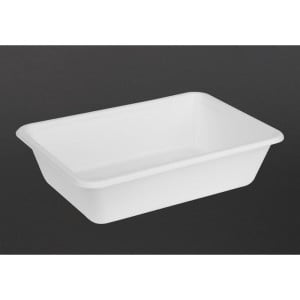 Barquetes Alimentares em Bagaço Compostável 650ml - Lote de 100 - Gastronoble
