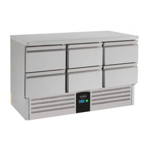Positive Refrigerated Table with 6 Drawers - 400 L - CombiSteel