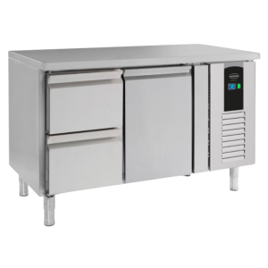 Table Réfrigérée Positive à 1 Porte et 2 Tiroirs Energy Line - 190 L
